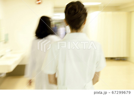女医と看護師の後ろ姿 女医と看護師の後ろ姿 67299679
