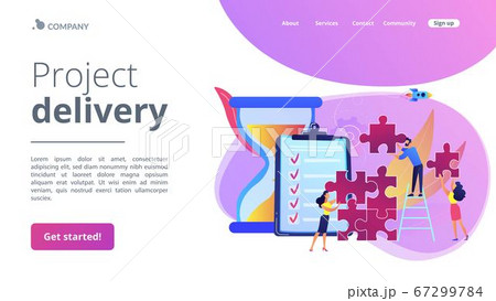 Project delivery concept landing page 67299784