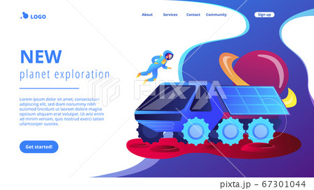 Mars rover concept landing page. 67301044