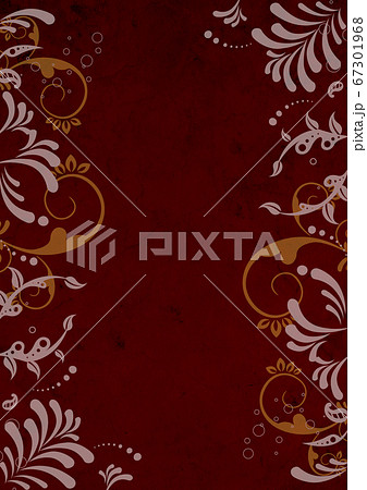 蔓草_レトロ風背景_縦型 蔓草_レトロ風背景_縦型 67301968