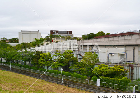 小菅水再生センターと周辺景色　葛飾区小菅にて 67301971