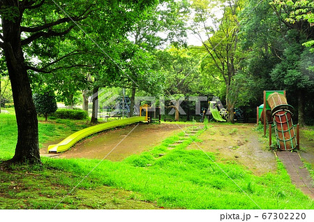 藤沢市　大庭城址公園のちびっ子冒険広場遊具 67302220