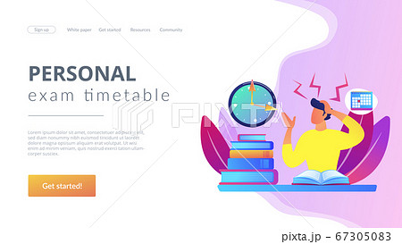 Exams and tests concept landing page 67305083