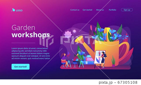 Garden workshop concept landing page 67305108