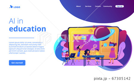 Smart spaces concept landing page Smart spaces concept landing page 67305142