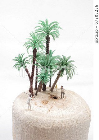 a figures of golfers playing a round of golf on a figures of golfers playing a round of golf on 67305256