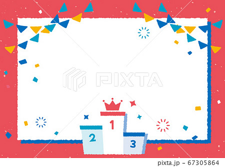 Cute Ranking Background Red Stock Illustration
