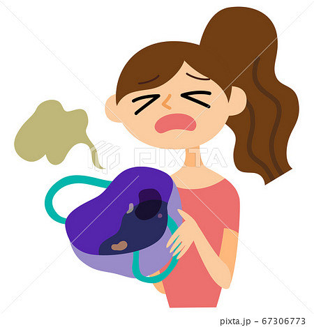 マイバックが汚れている女性 67306773