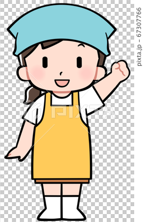 エプロン姿の女の子のイラスト素材 [67307766] - PIXTA