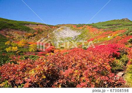 赤岳の紅葉 67308598