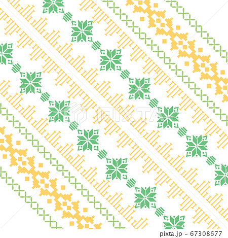 Unique Colorful ornament on embroidery design for bedroom decorative. Unique Colorful ornament on embroidery design for bedroom decorative. 67308677