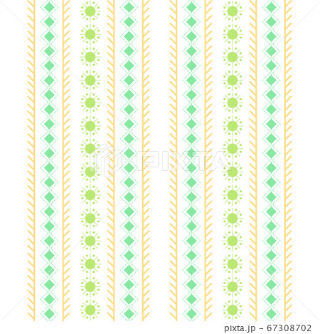 Seamless stitches pattern on embroidery design for living room wall decor. Seamless stitches pattern on embroidery design for living room wall decor. 67308702