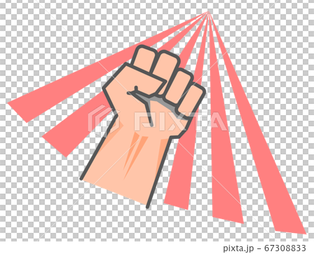 パワフルな男性の握り拳 67308833