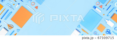 Assorted office and school white blue and orange 67309715