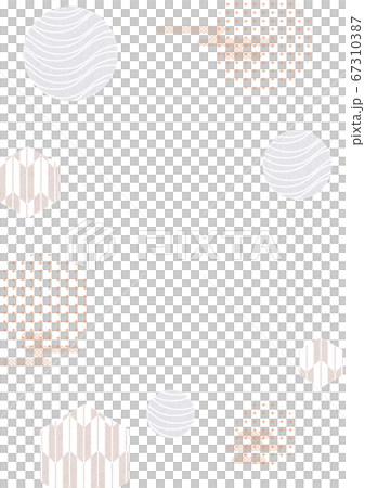 和風背景素材-和モダン-和風伝統柄 67310387