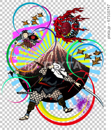 浮世絵　デザイン　その5 67310747