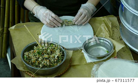 Vietnamese cafe in the market 67311577
