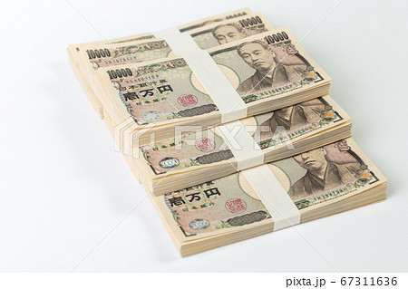 100万円の札束 の写真素材