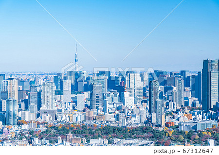 渋谷スクランブルスクエアから見た東京風景 渋谷スクランブルスクエアから見た東京風景 67312647