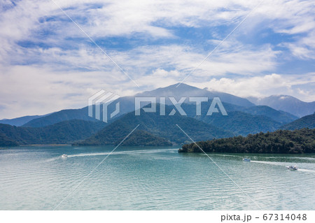 aerial view of famous Sun Moon Lake landscape aerial view of famous Sun Moon Lake landscape 67314048