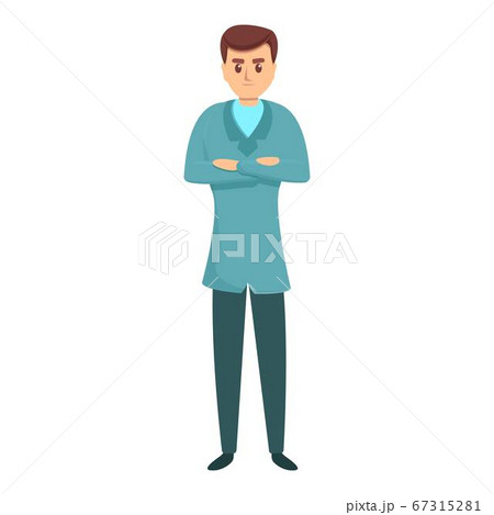 Hospital cardiologist icon, cartoon style 67315281