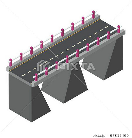 City bridge icon, isometric style City bridge icon, isometric style 67315469