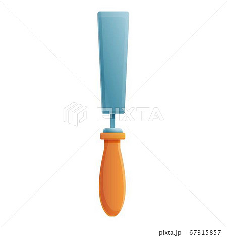 Woodwork chisel icon, cartoon style Woodwork chisel icon, cartoon style 67315857