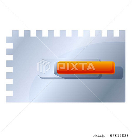 Putty knife tool icon, cartoon style 67315883