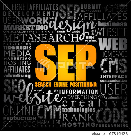SEP - Search Engine Positioning acronym 67316428