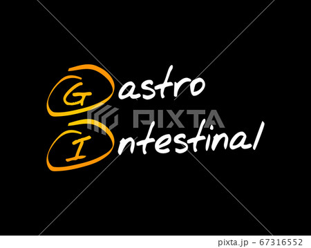 GI - Gastrointestinal acronym, medical concept GI - Gastrointestinal acronym, medical concept 67316552