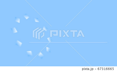 CGスクエア　輪になって広がる四角形のフレーム背景 67316665