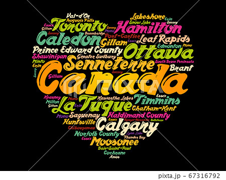 List of cities and towns in Canada  word cloud 67316792