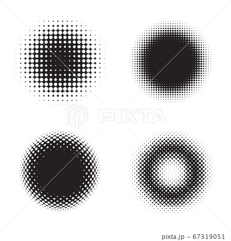 Halftone circles. Design elements. Vector illustration Halftone circles. Design elements. Vector illustration 67319051