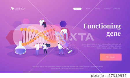 Gene therapy landing page concept 67319955