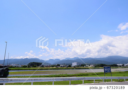酒匂川河川敷 酒匂橋付近 箱根山 67320189