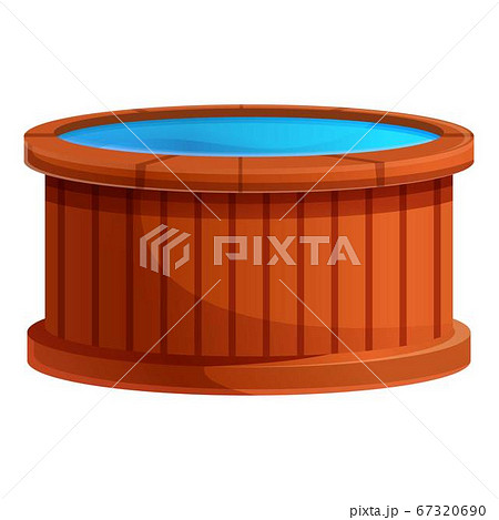 Healthy jacuzzi icon, cartoon style 67320690