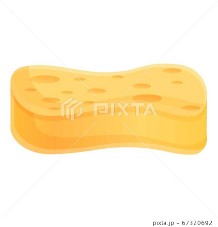 Wash body sponge icon, cartoon style 67320692