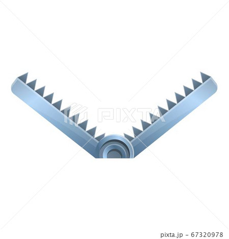 Animal trap icon, cartoon style 67320978