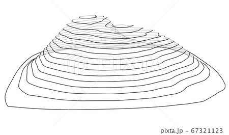 Abstract digital landscape outline 67321123