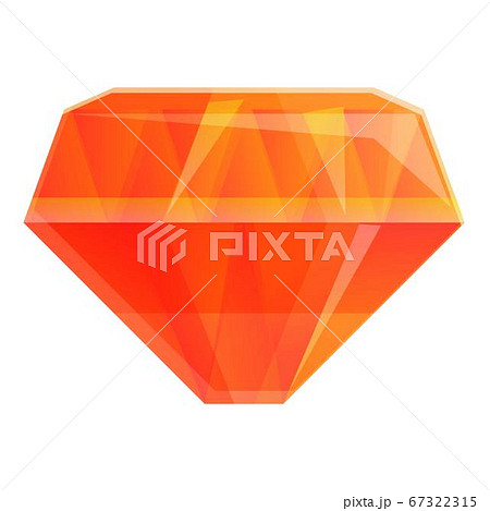 Fashion gem icon, cartoon style 67322315