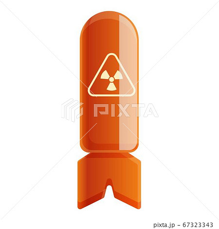 Atomic bomb icon, cartoon style 67323343