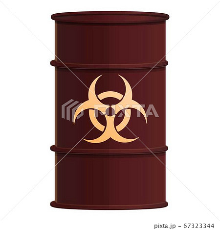 Toxic barrel icon, cartoon style 67323344
