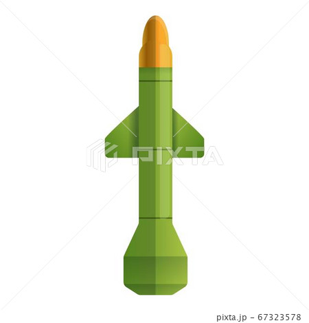 Battle missile icon, cartoon style Battle missile icon, cartoon style 67323578