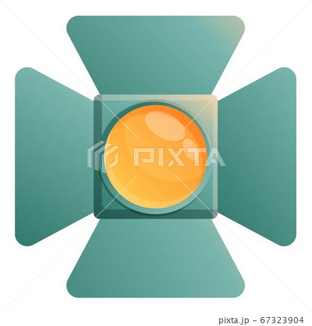 Cinema spotlight icon, cartoon style 67323904