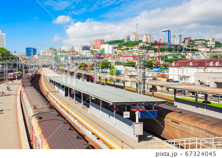 Vladivostok railway station in Russia 67324045