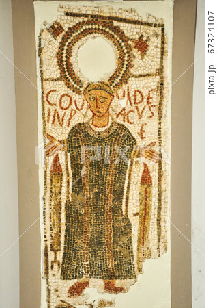 Tunis, TUNISIA - February 06, 2009: Ancient Roman mosaics in Bardo National Museum 67324107