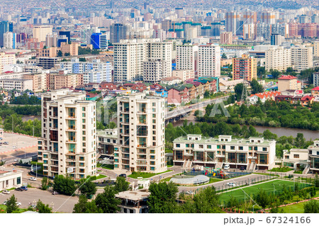Ulaanbaatar aerial view, Mongolia Ulaanbaatar aerial view, Mongolia 67324166