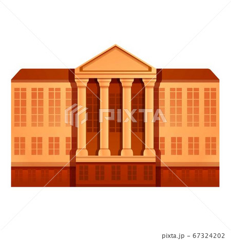 City museum icon, cartoon style 67324202