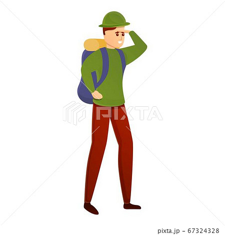 Adventure tourist icon, cartoon style Adventure tourist icon, cartoon style 67324328