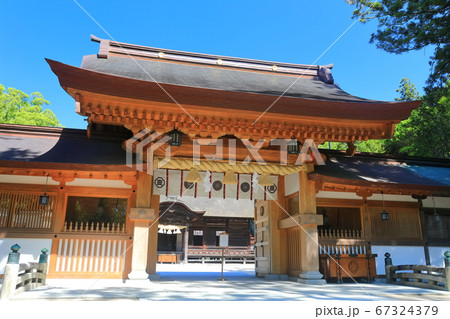 【愛媛県】新緑の大山祇神社（神門） 67324379